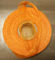 Yellow Knitted Tubular Mesh Vegetable Storage Bags Environment Friendly Finish