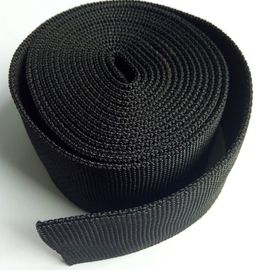 High Density Black Nylon Textile Webbing Eco Friendly With Rohs Approve