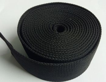High Density Black Nylon Textile Webbing Eco Friendly With Rohs Approve