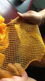 PE Mesh Net Drawstring Bag Tubular Knitted Form Durable For Vegetable Packing